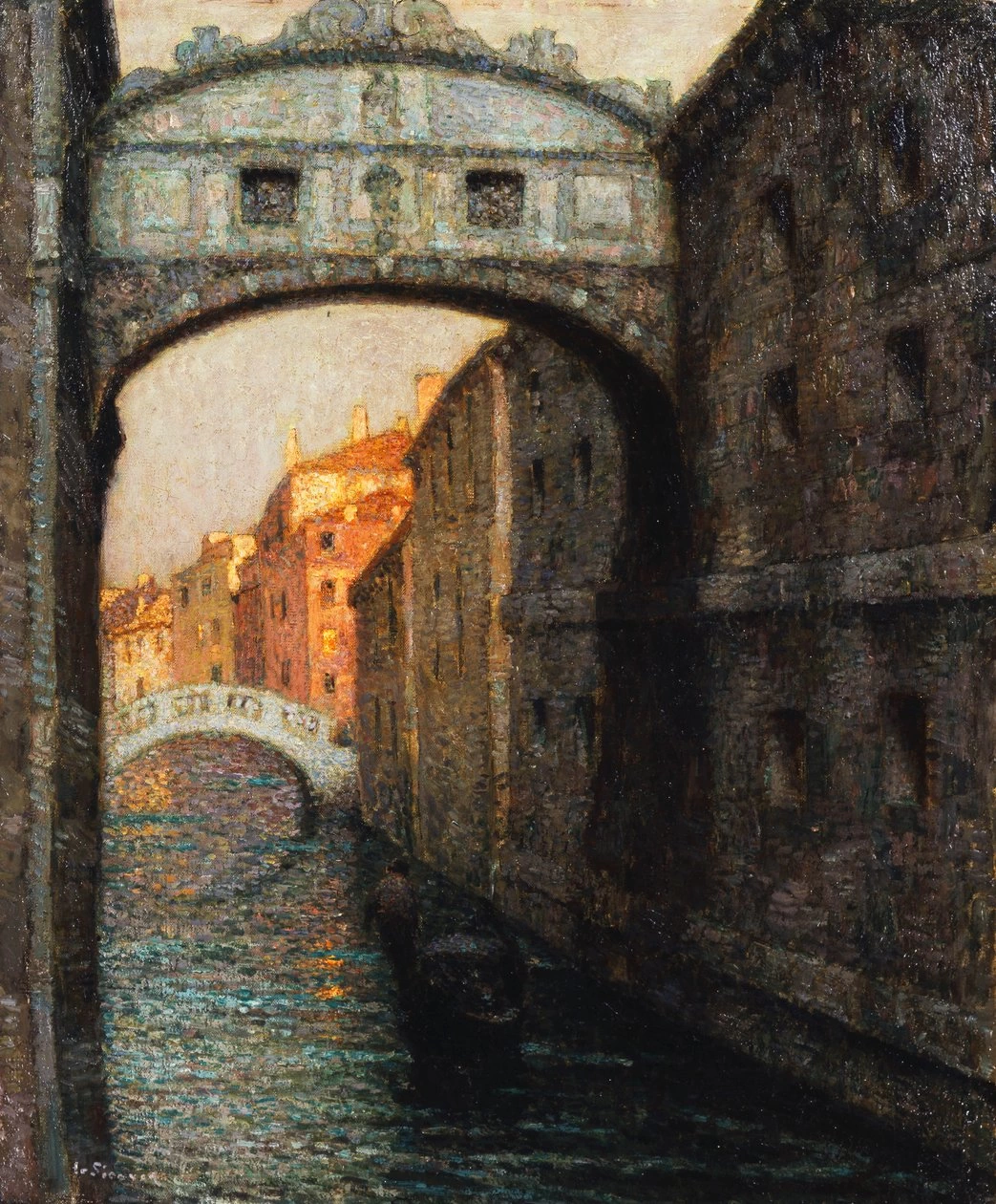 Henri Le Sidaner - Il Ponte dei Sospiri, Venezia